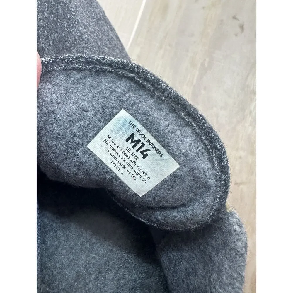 Allbirds Men The Wool Runners Sz 14 Gray‎ Lace Up